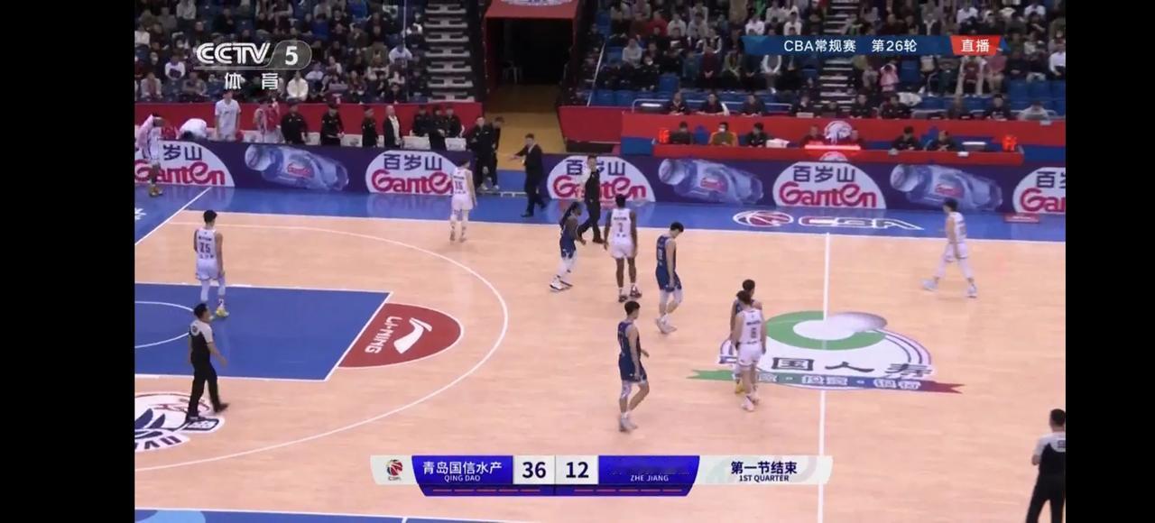 青岛第一节36：12浙江，这是暴走的节奏，谁也没有想到这么悬殊比分：
1、青岛刘