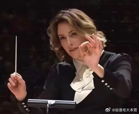 在油管上听乐团然后这个指挥巨有型 