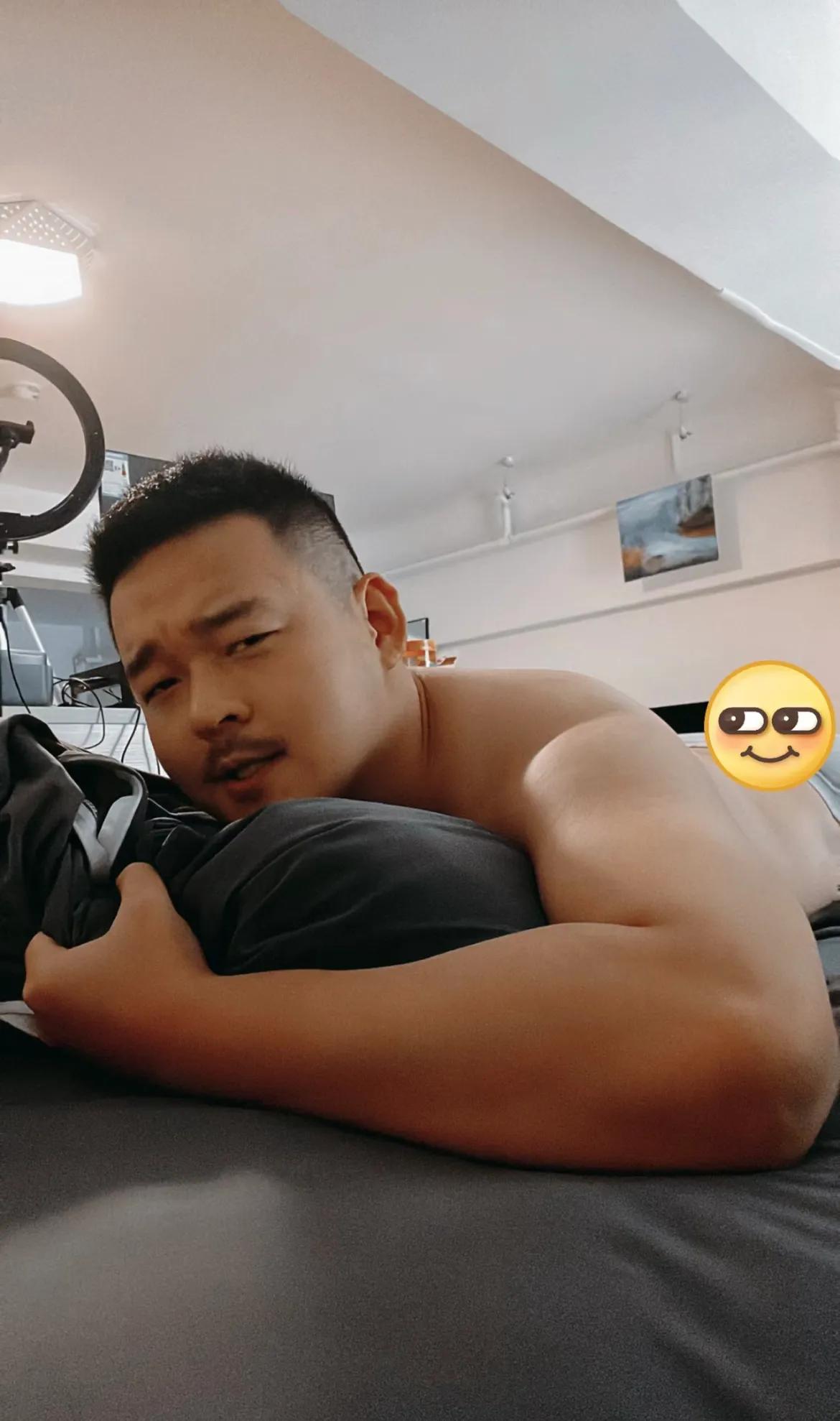 十一我也要放假放松#黑皮# #肌肉男#