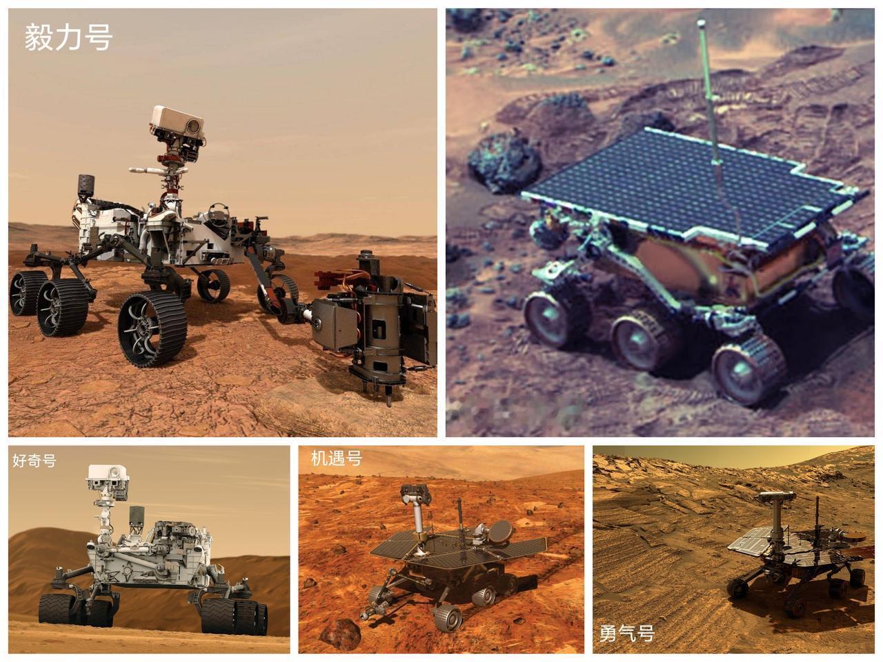 人类迄今累计向火星投放了6辆火星车，其中5辆来自美国，1辆来自中国。就在近期，美