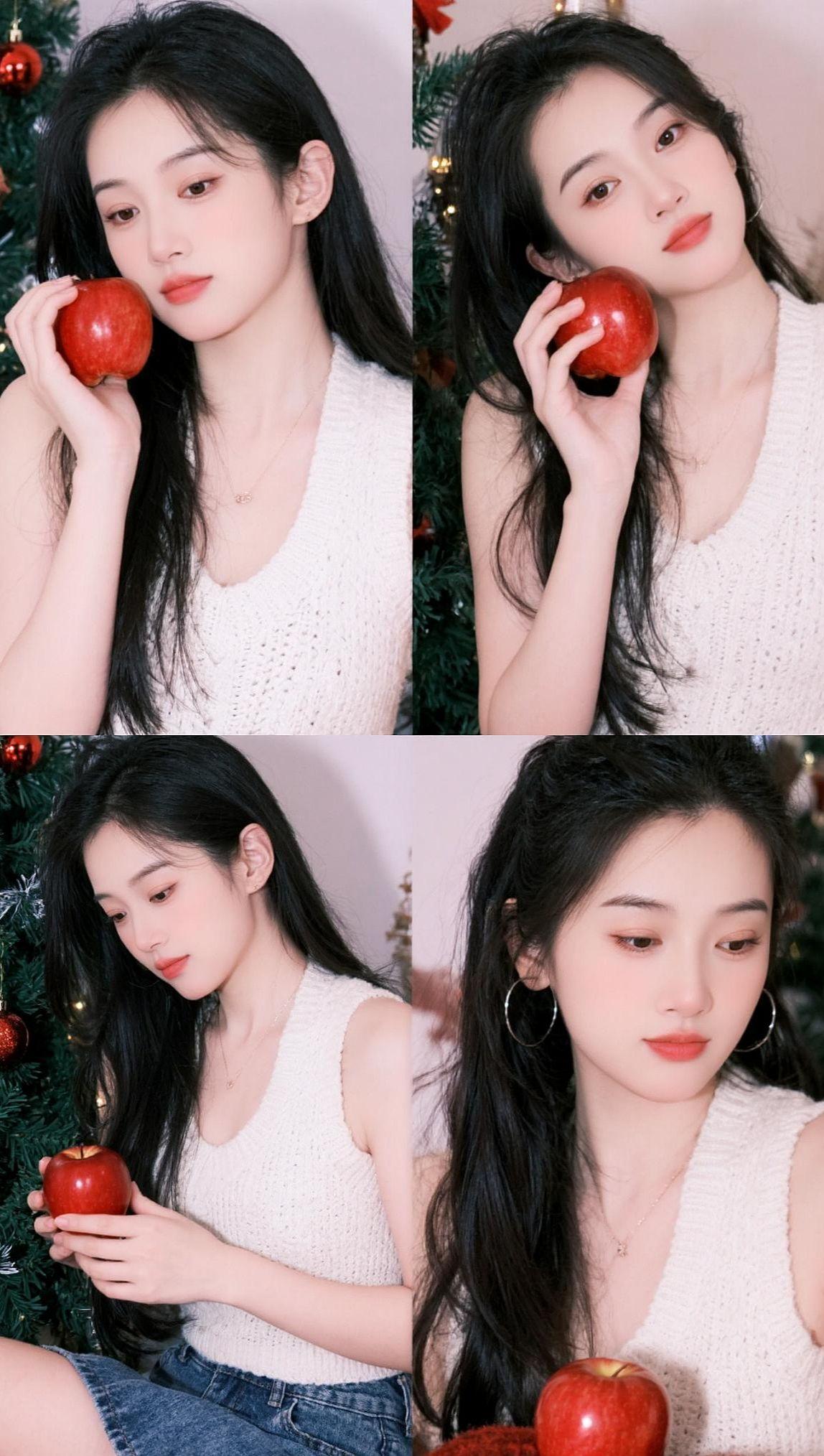 AI冬日苹果写真 抖音ai创作 抖音玩法合伙人计划。