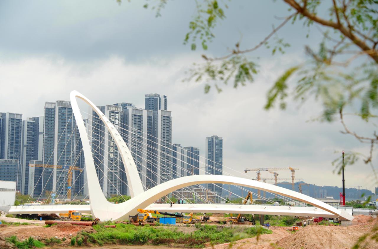 【中轴涌还没有！桥已经建好了】南沙横沥岛又一个项目迎来新进展，官方发文表示中轴涌