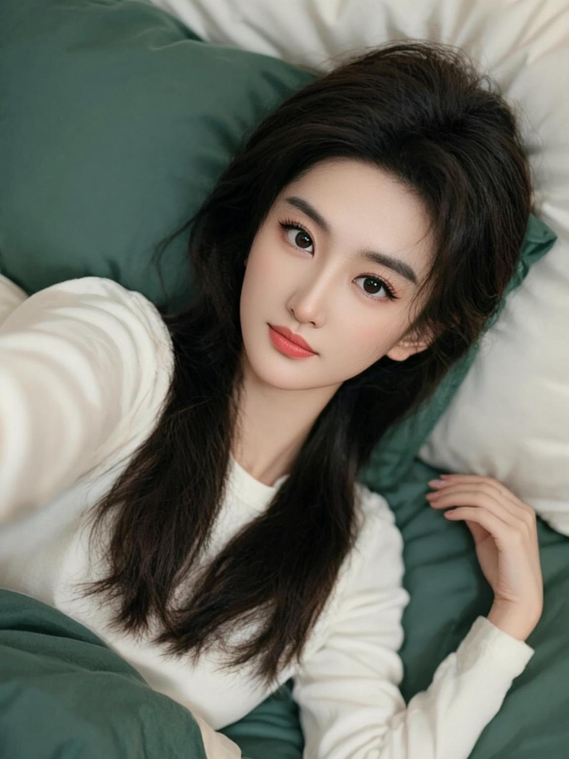 抖音ai创作 日常 美女 开心