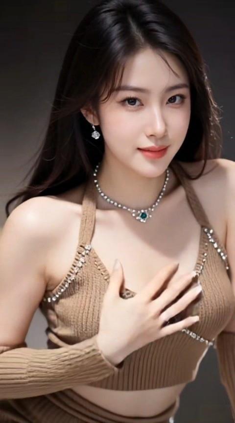 甜美少女风，珍珠项链搭配，温柔迷人！💖✨