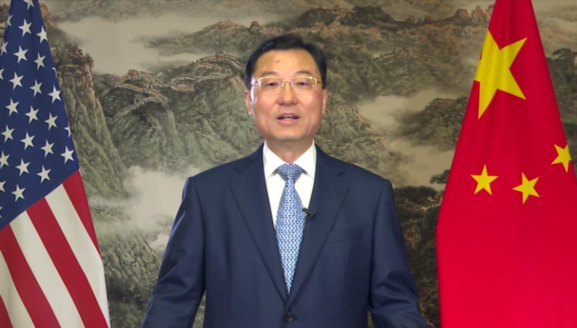 明人不说暗话！中国驻美大使当众提出一个要求，就看特朗普敢不敢答应。

在刚结束的