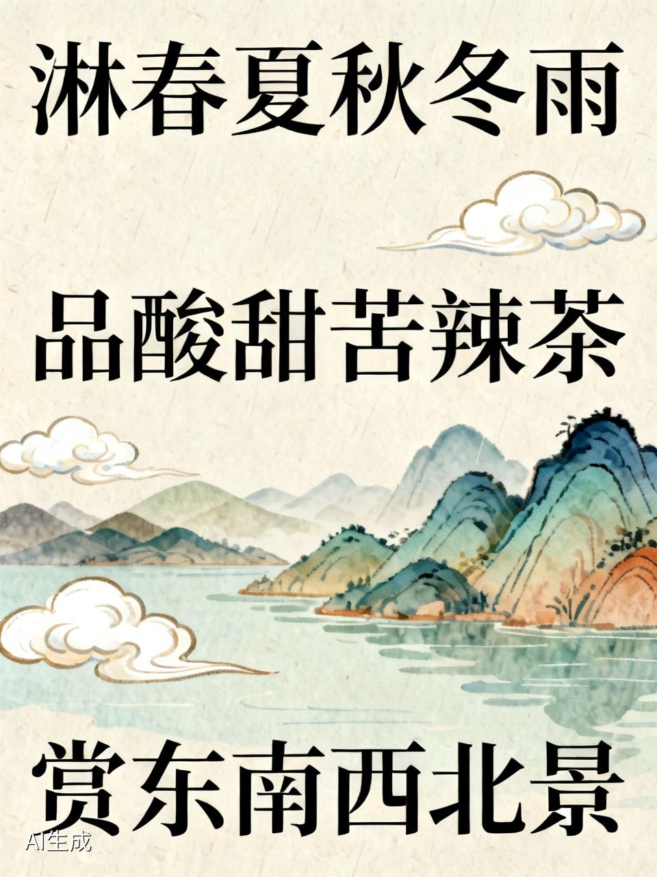 上联“淋春夏秋冬雨”，“淋”是动作，“春夏秋冬”是四季，描绘了历经四季风雨的情景