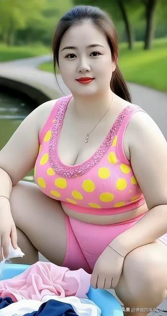 夏日自然要穿得清爽又有韵味，粉色波点泳装便是不二之选！
就如白鹿身着的粉色系带泳
