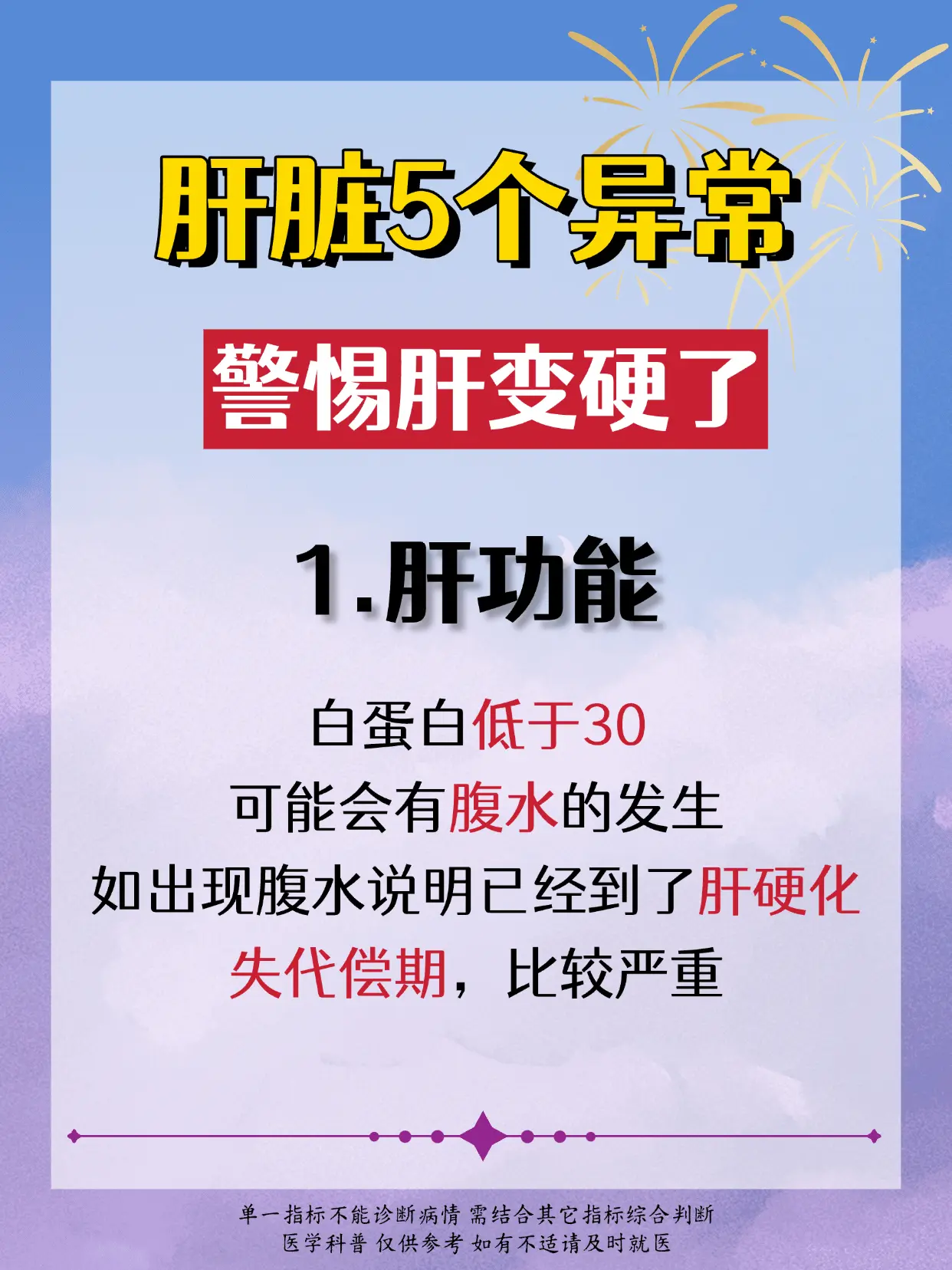 肝脏5个异常，警惕肝变硬了。