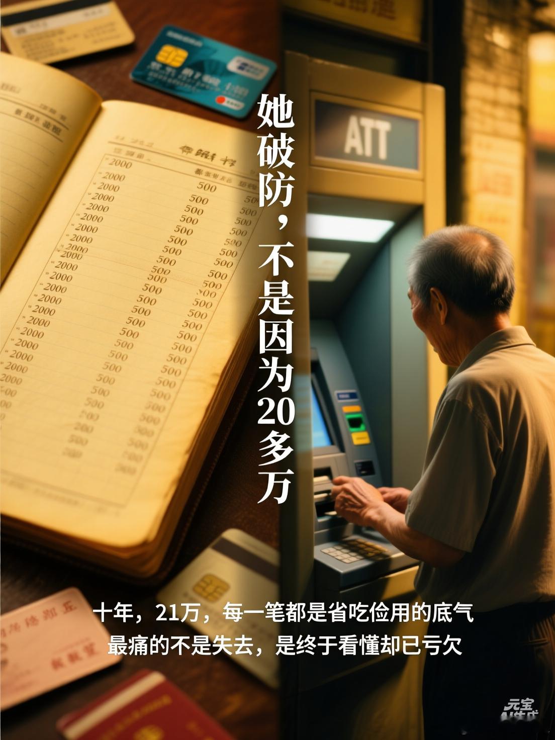 她破防，不是因为20多万，而是突然读懂了父亲的“笨拙告白”。十年，21万，每一笔