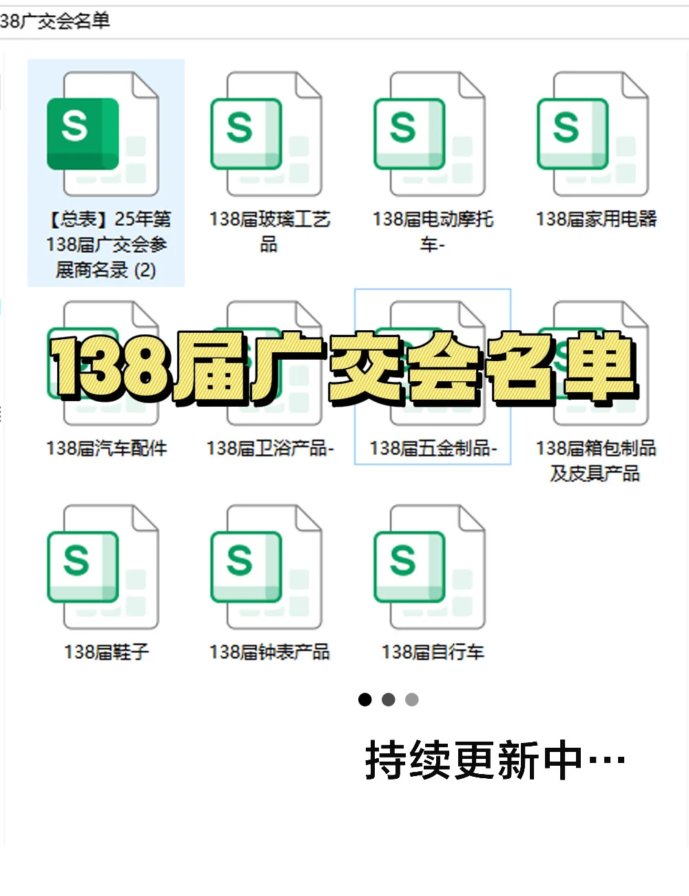 138届广交会名单已出！