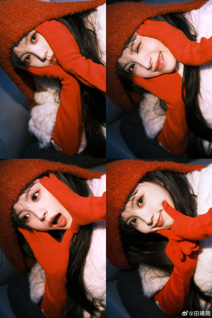 田曦薇元宵小红帽look 田曦薇元宵小红帽look，元气满满的小红帽上线，超萌小