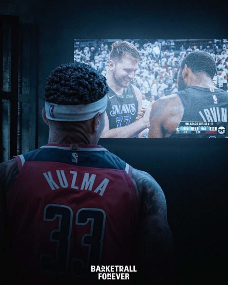 库兹马拒绝加盟认为独行侠非强队 现在他们距总决赛1胜#库兹马# #独行侠3比0森