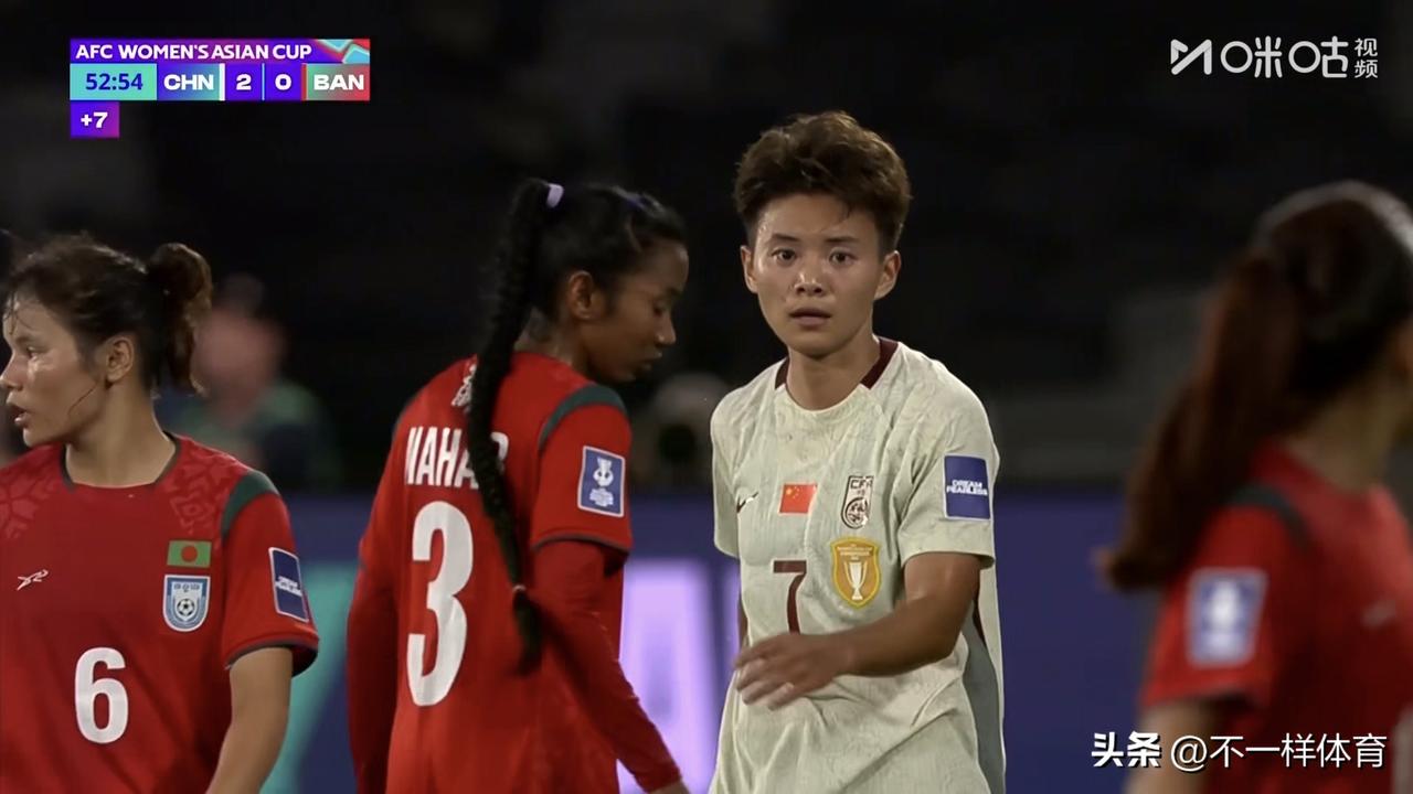 女足亚洲杯最新战报：中国女足2-0战胜孟加拉女足，中国女足首秀虽然赢球但是问题比
