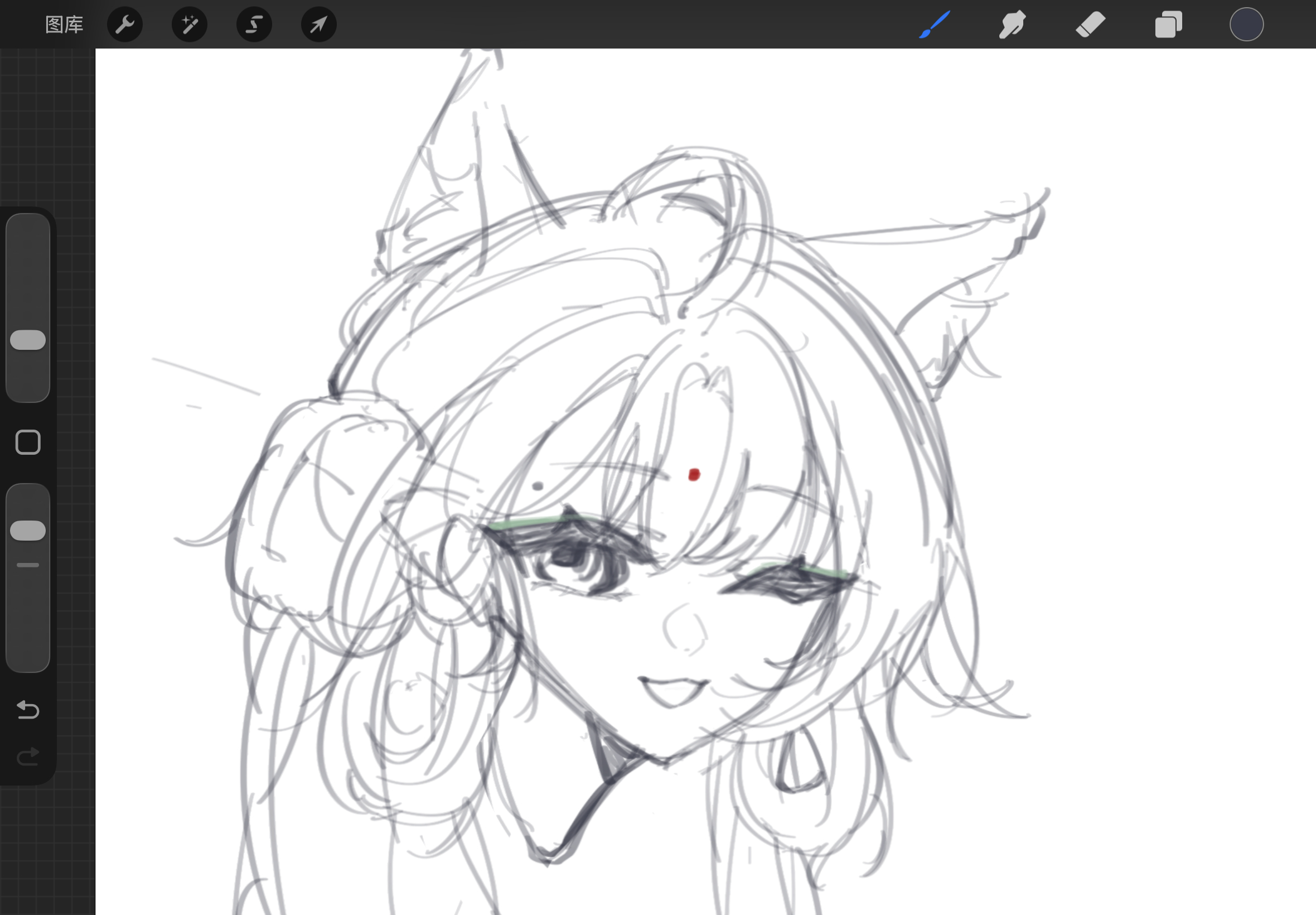 想跪下来求自己别摸鱼画鹭鸶剪了结果发现跪下来还能画。 