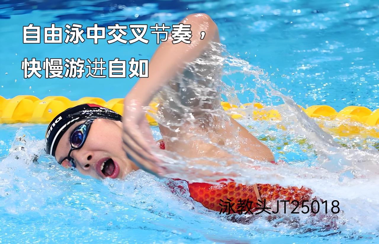 泳教头 | 泳讲堂：自由泳中交叉节奏，快慢游进自如
 
想要自由泳实现快慢切换自