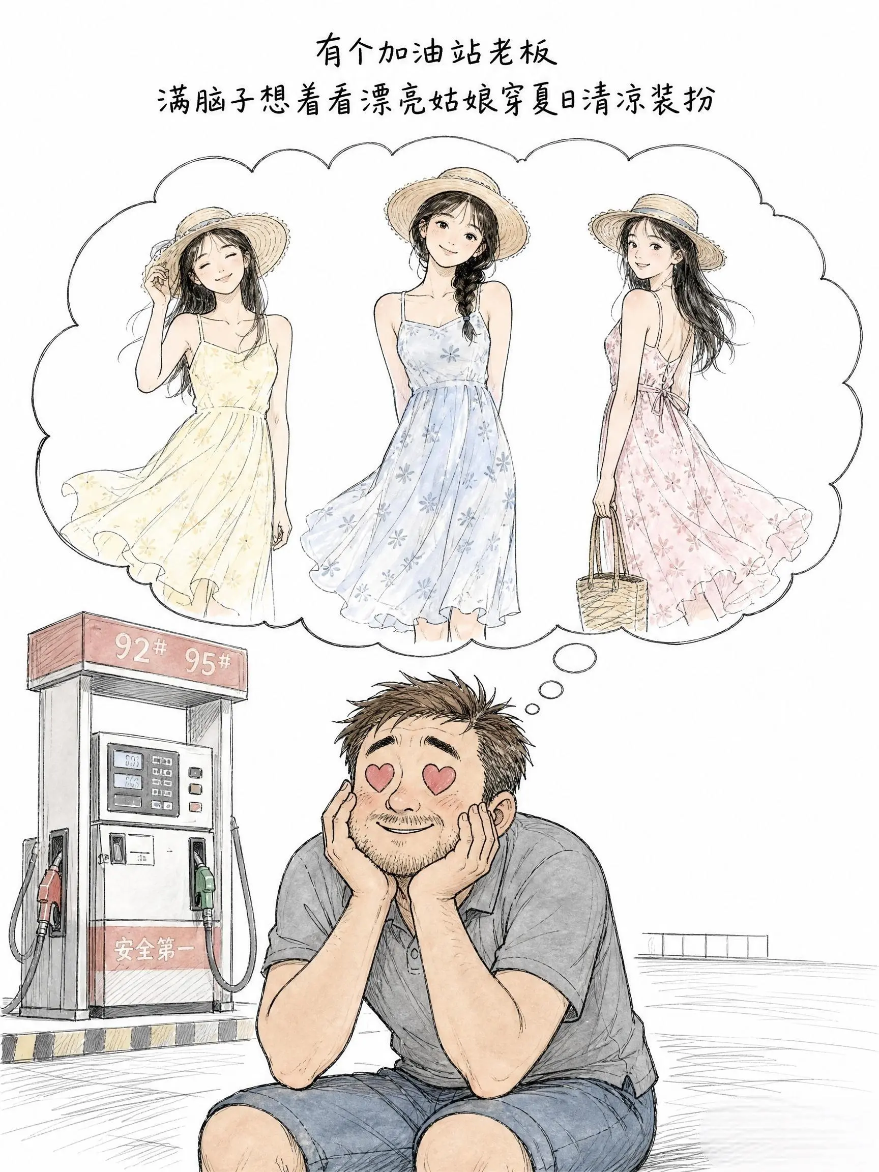 为了一箱油，大叔们豁出去了！