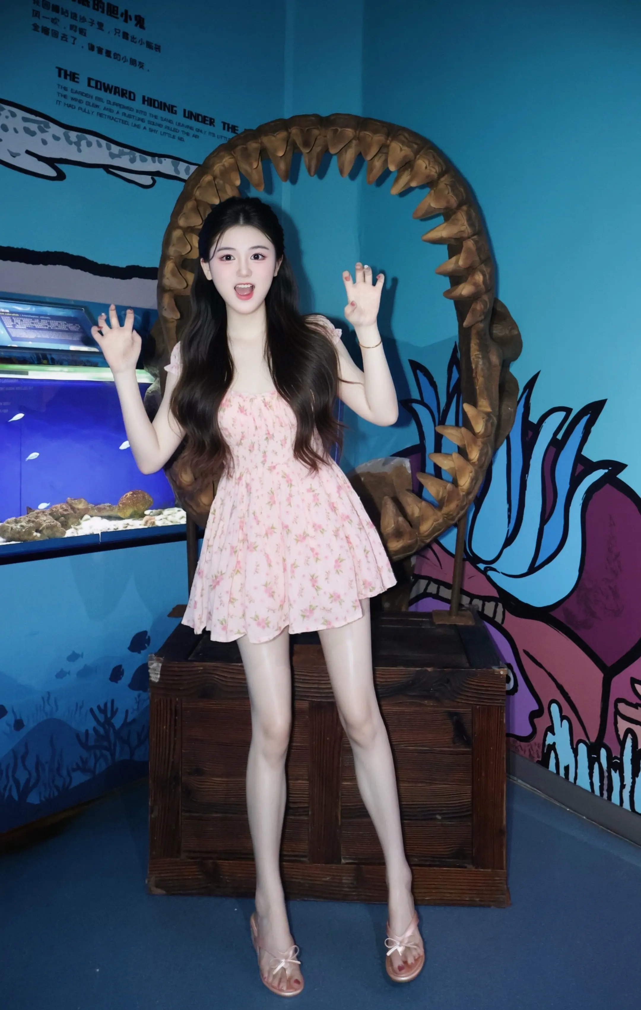 第一次去海洋馆，开心到转圈圈🌊。