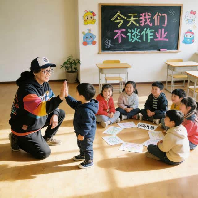 00后班主任“不着调”走红：跳出刻板框架，才是新生代教育的温柔力量
 
提起班主