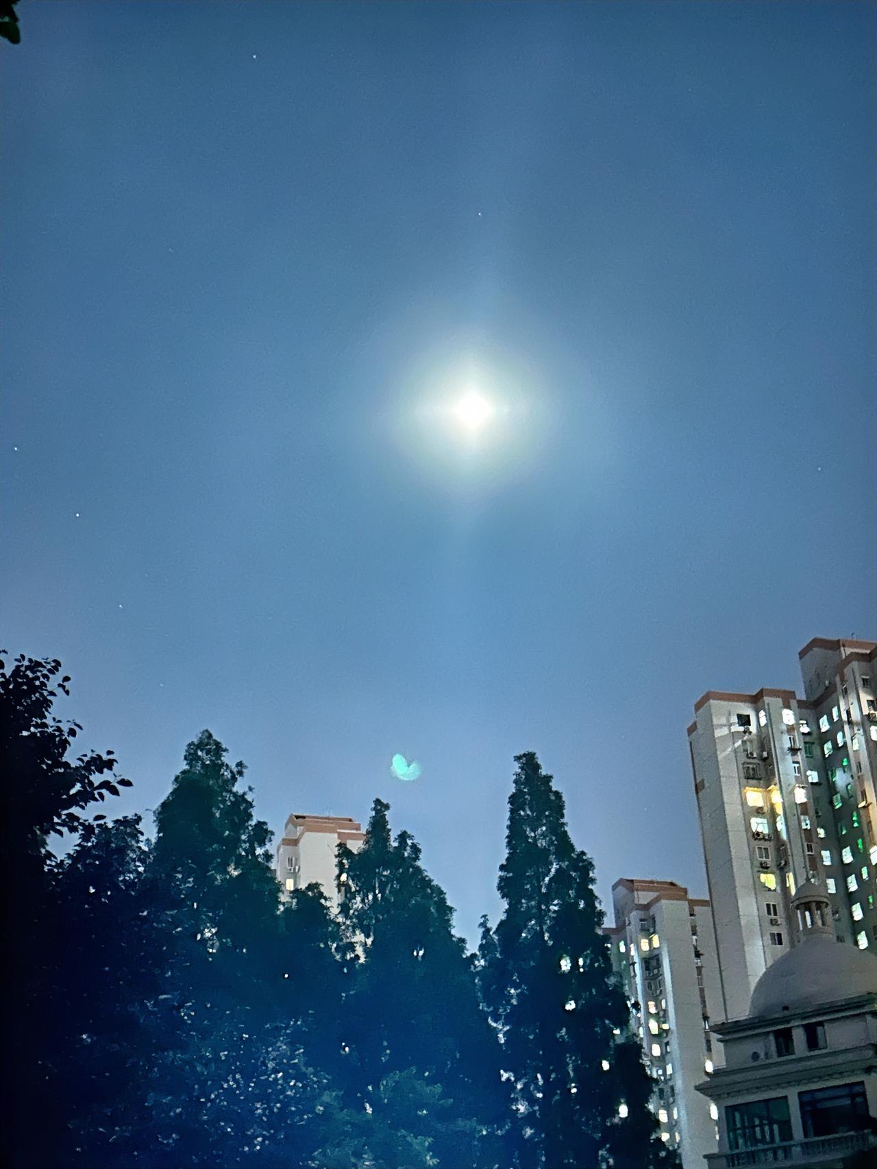 日追朝霞出；
夜观明月现。
