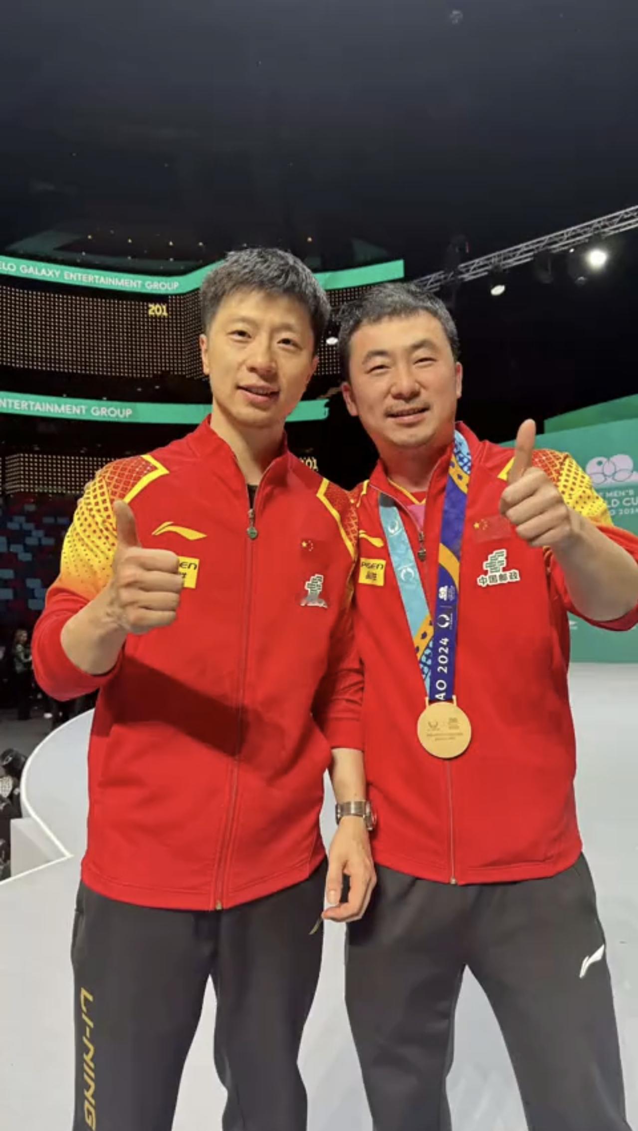 大哥你这会才把这张和马龙的合影发出来嗷 