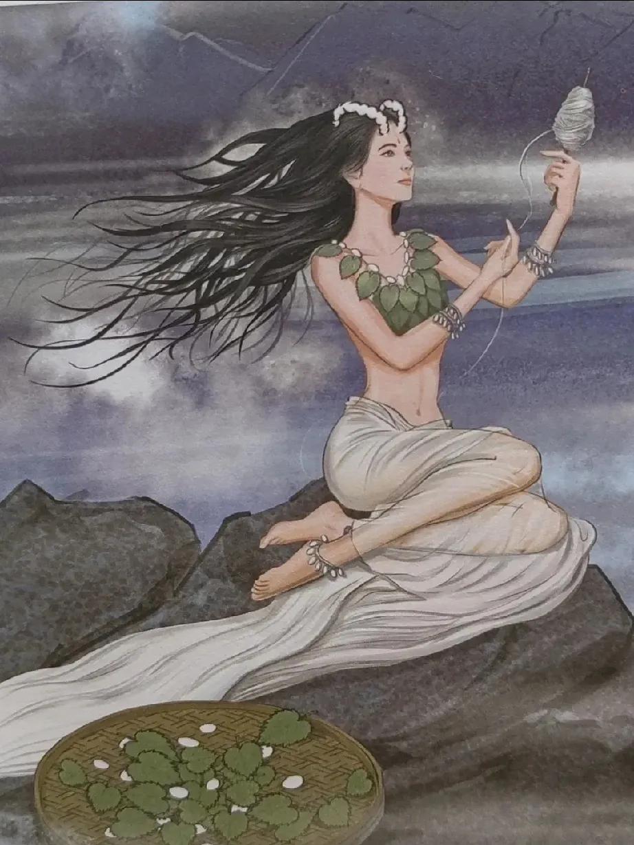 《蚕神嫘祖颂》
 原创
灵心妙手启蚕桑，
织就云衣焕锦章。
德泽千秋昭日月，
先