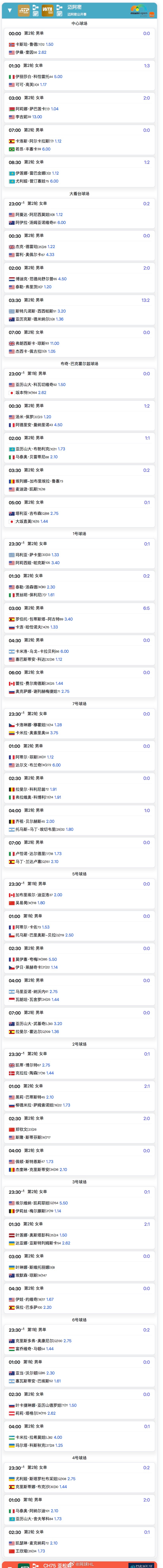 23:30 🇨🇳吴易昺vs迪亚洛02:30 🇨🇳郑钦文vs斯蒂芬斯02: