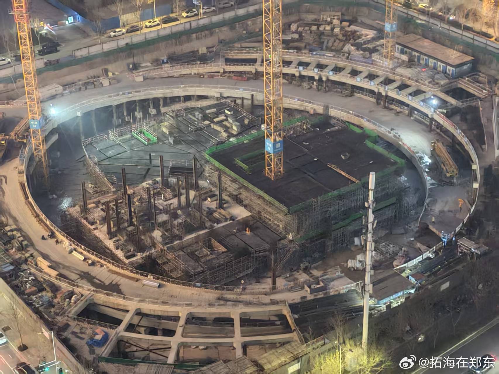 恁州唯一在建双塔，进度也加快了，感觉快出地面了 