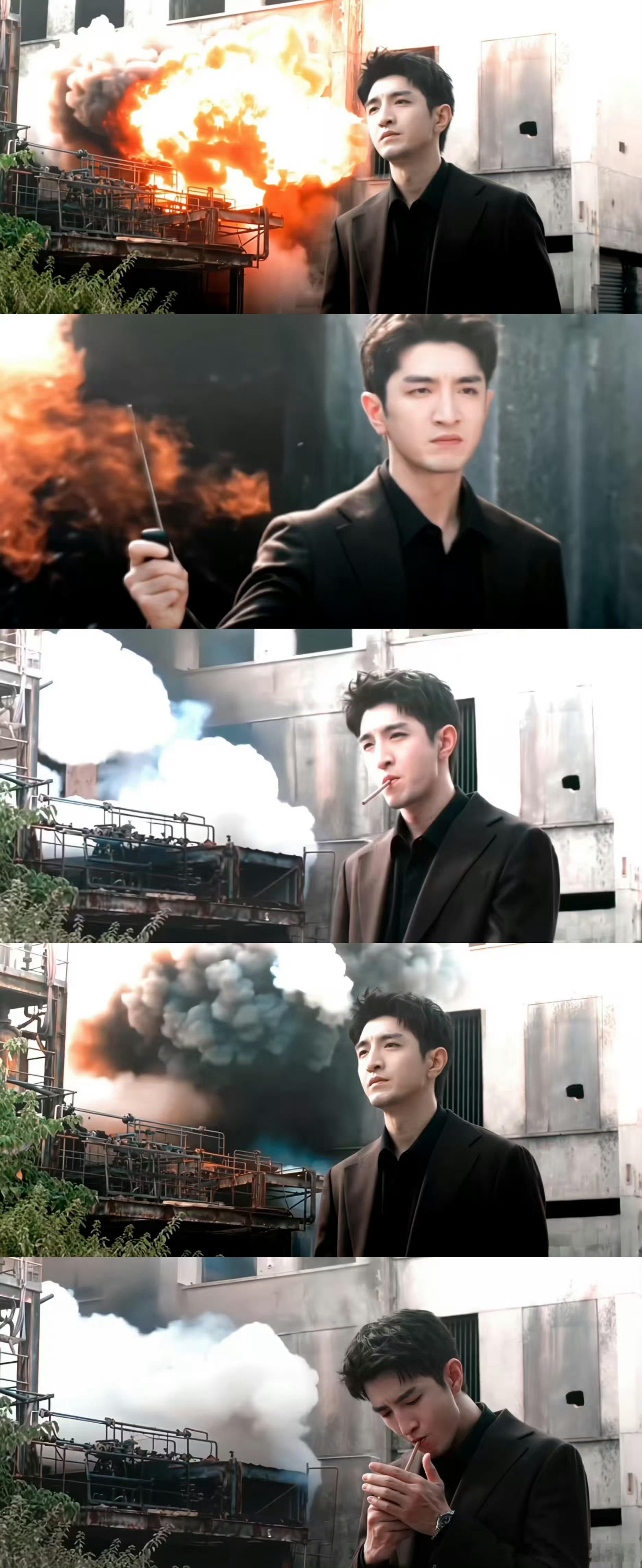 金瀚有掌控全局大佬味儿了网剧《繁华落尽》19集爆炸名场面封神！金瀚饰演的图嘉盛果