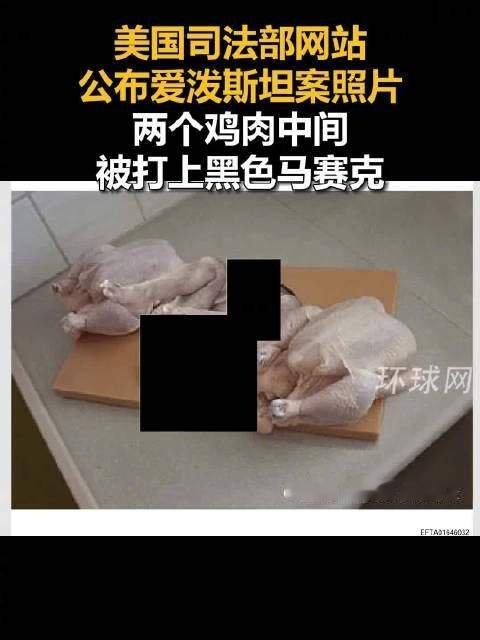 爱泼斯坦案诡异照片曝光在公布的众多文件中，有一张编号为EFTA01646032的