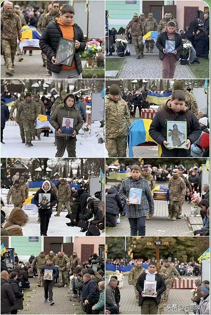这个乌克兰胖男孩，至少有8个爹，而且这8个爹都入伍了，并且不幸的是，8个爹全部阵