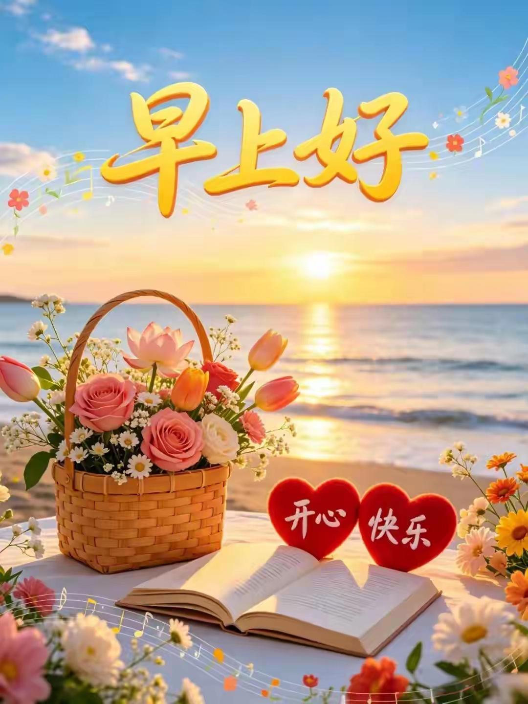 早上好 🌿
愿你晨起心怀明朗，
愿你整日喜乐安康。
送你安宁，褪去往日纷扰；