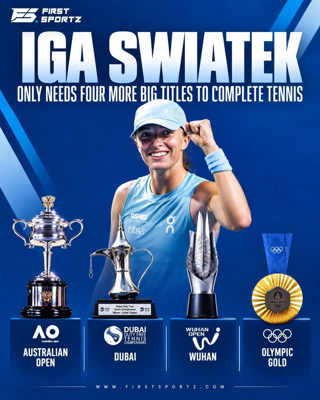 斯瓦泰克这么年轻已经能做到青史留名，她距离complete tennis就差澳网
