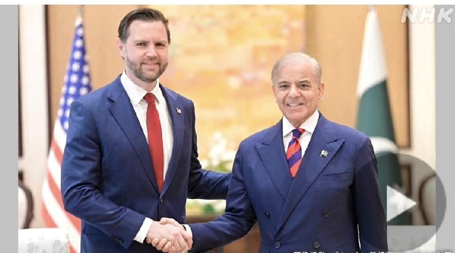 美国副总统万斯会见调解国巴基斯坦总理谢里夫
       外媒北京时间4月11日