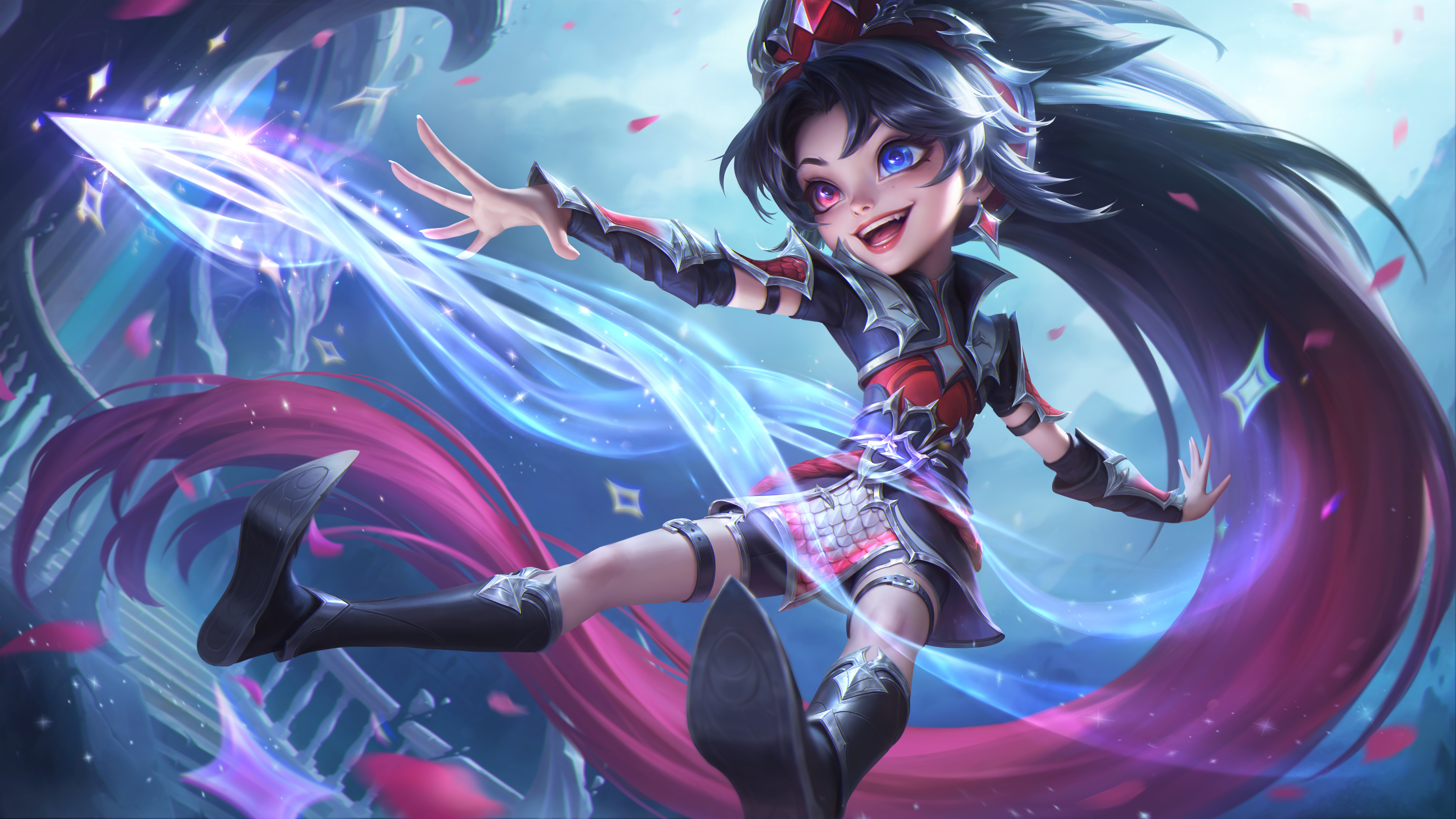 LOL新的臻彩皮肤原画：EDG战队皮肤英雄联盟LPL冠军臻彩 ​​​
