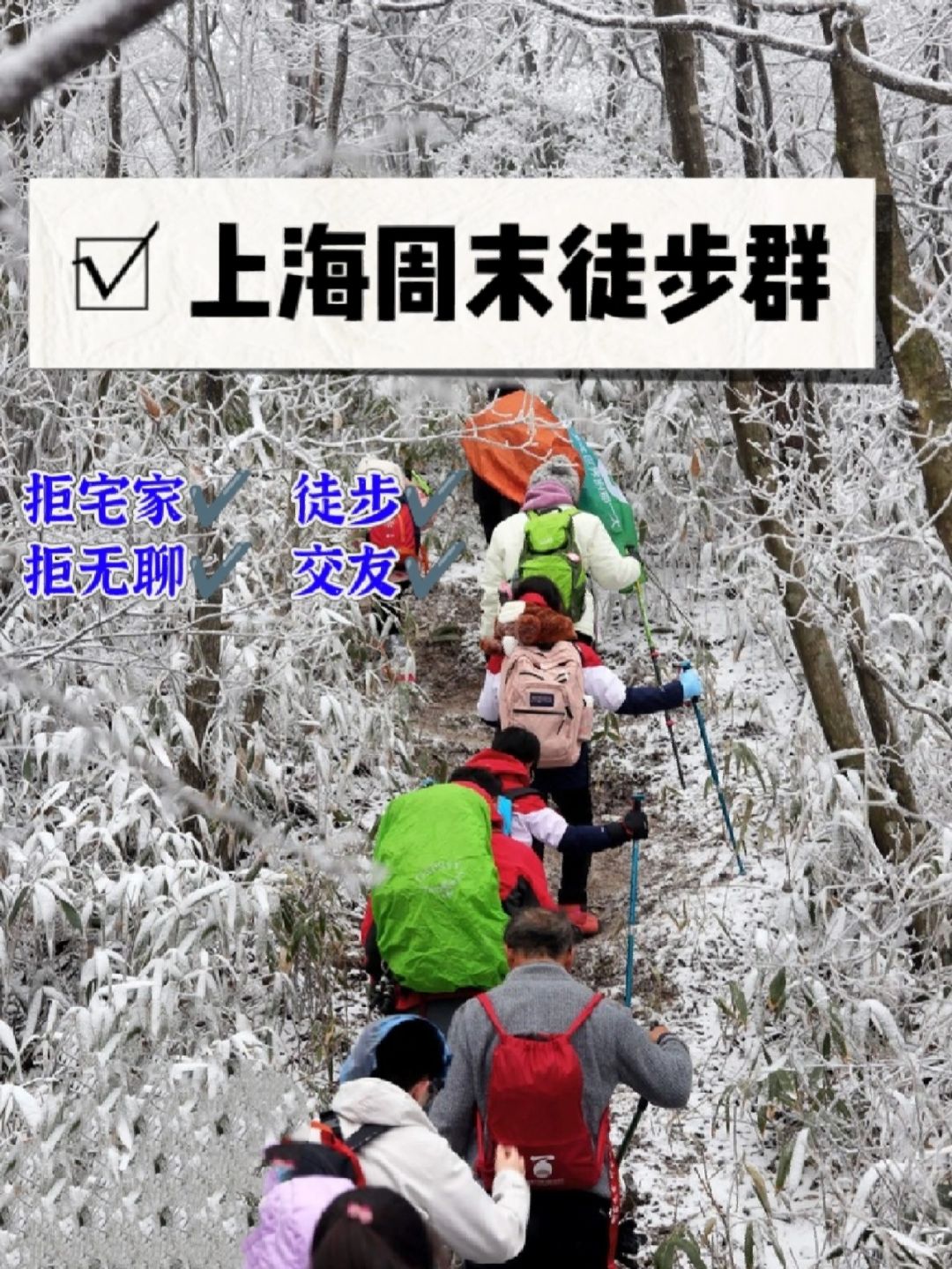 上海周末徒步群 每周都有好玩的徒步线🎉
