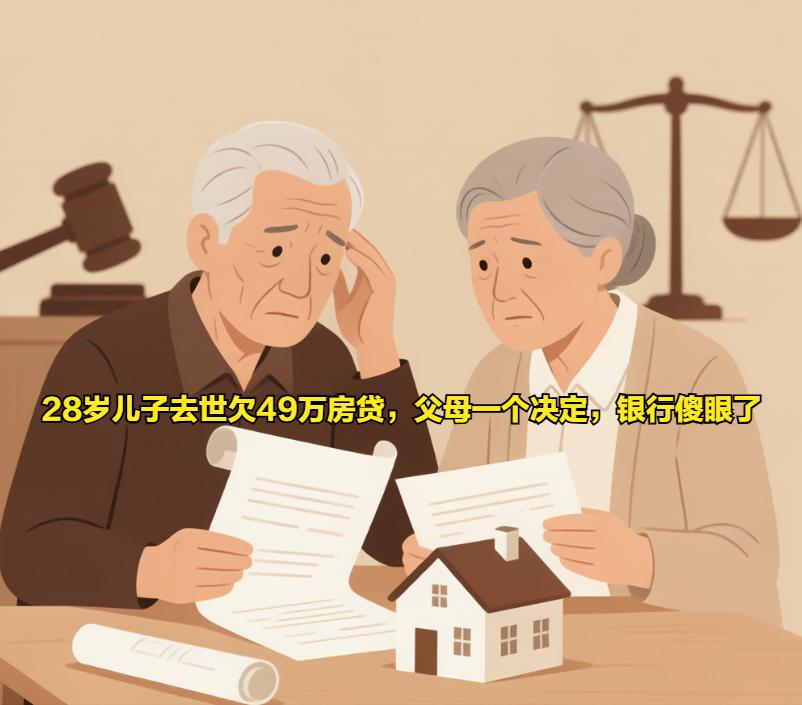 28岁儿子去世欠49万房贷，父母一个决定，银行傻眼了

湖南岳阳，28岁的小张（