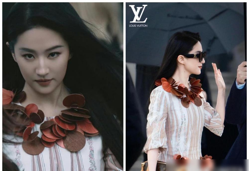 44万的宝格丽项链，配159块的猫人内衣，38岁的刘亦菲这一仗，打得所有流量小花