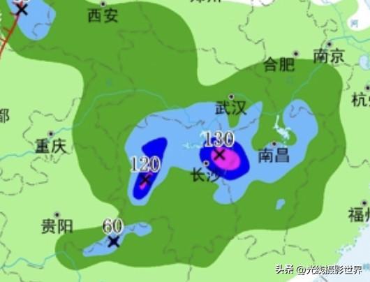 噢！今天，3月29日，湖南省，大雨，暴雨，大暴雨……武汉+南昌+长沙+湘西，大范