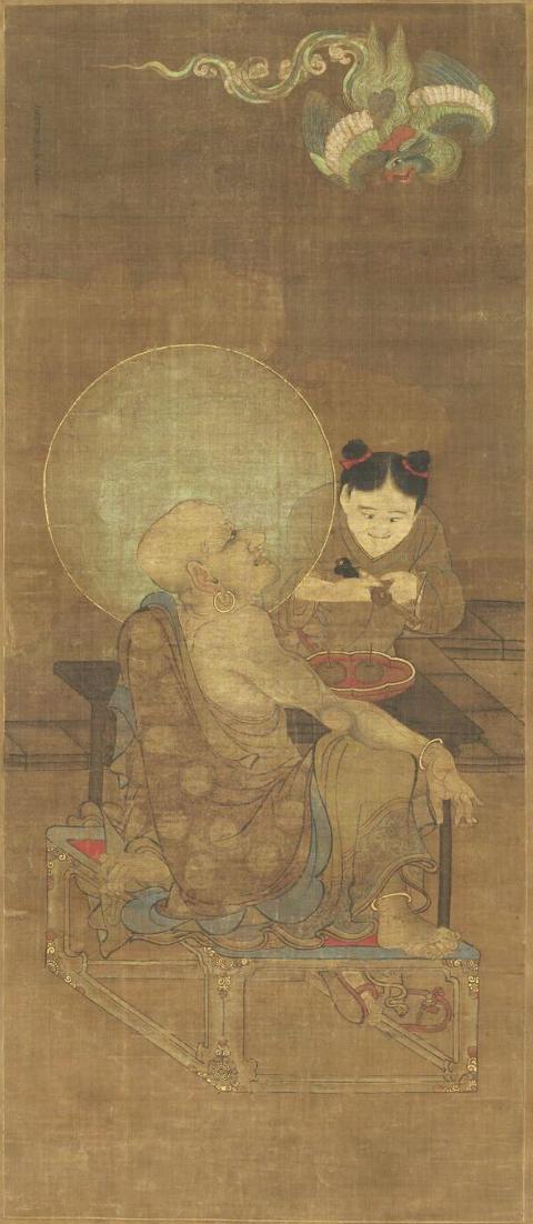 应运国宝罗汉（应运罗汉）.《宣和画谱》《图画见闻志》记载，五代南唐画家王齐翰（南