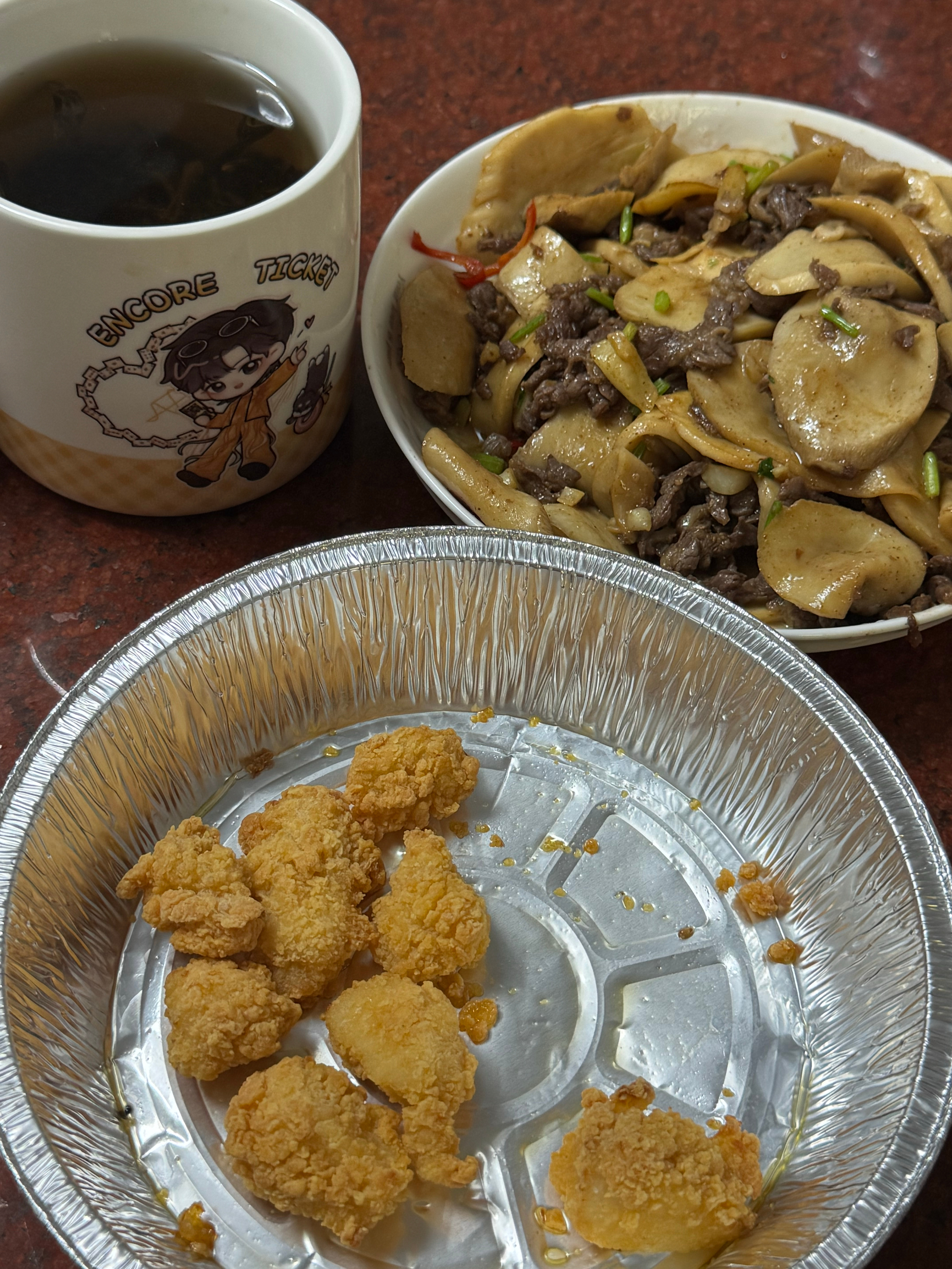 随便吃点牛肉炒杏鲍菇
