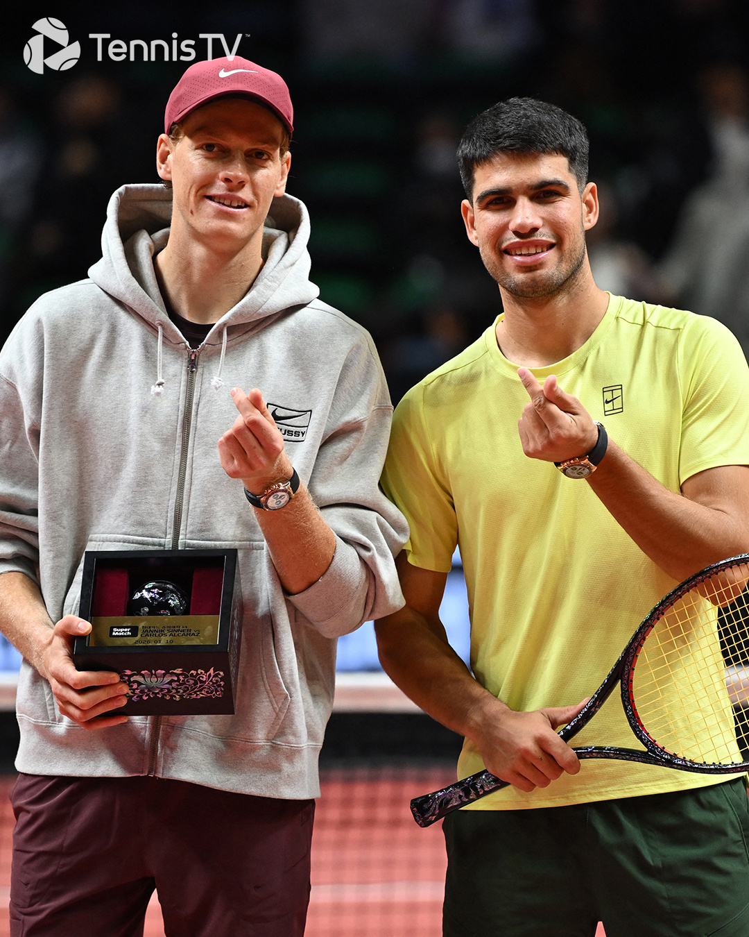 2026赛季第一季度已经结束，但阿尔卡拉斯和辛纳还没在正式比赛交手（只在年初韩国