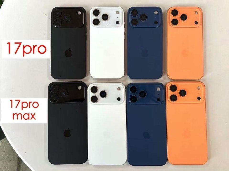 讲真，iPhone17Pro橙色机模曝光，还不如粉色，橙色我现在看的真的是审美疲