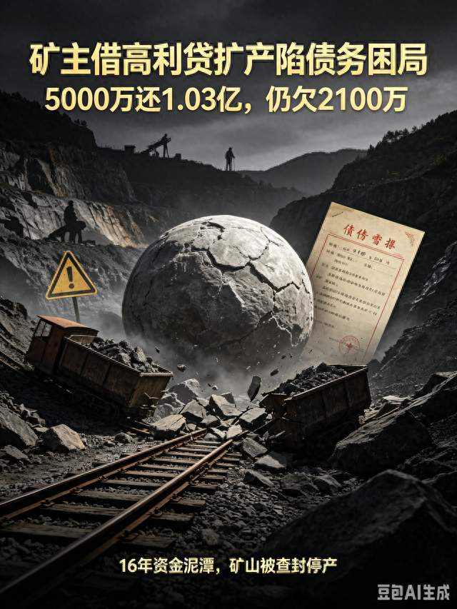 矿主借高利贷扩产陷债务困局，5000万本金还了1.03亿还欠2100万