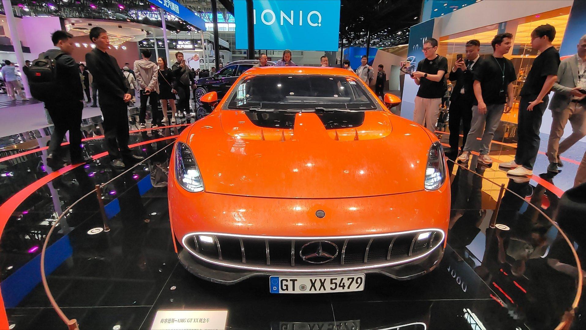 北京车展打卡·梅赛德斯-AMG GT XX 概念车⚡️ 被这台“狠”AMG的纯电