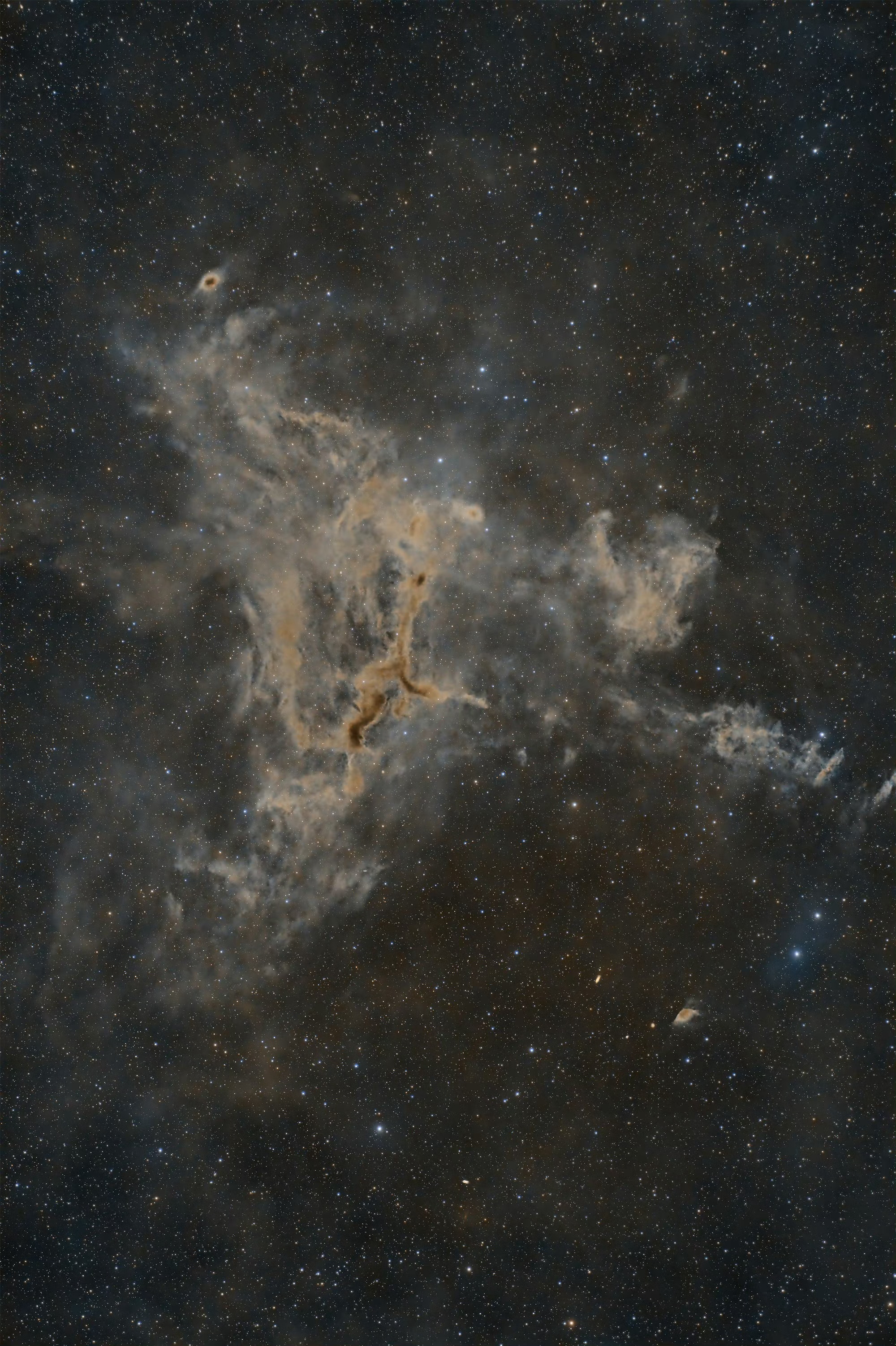#每天一天文图# 林兹明亮星云 603，是位于仙王座的分子云复合体。它是富含星际