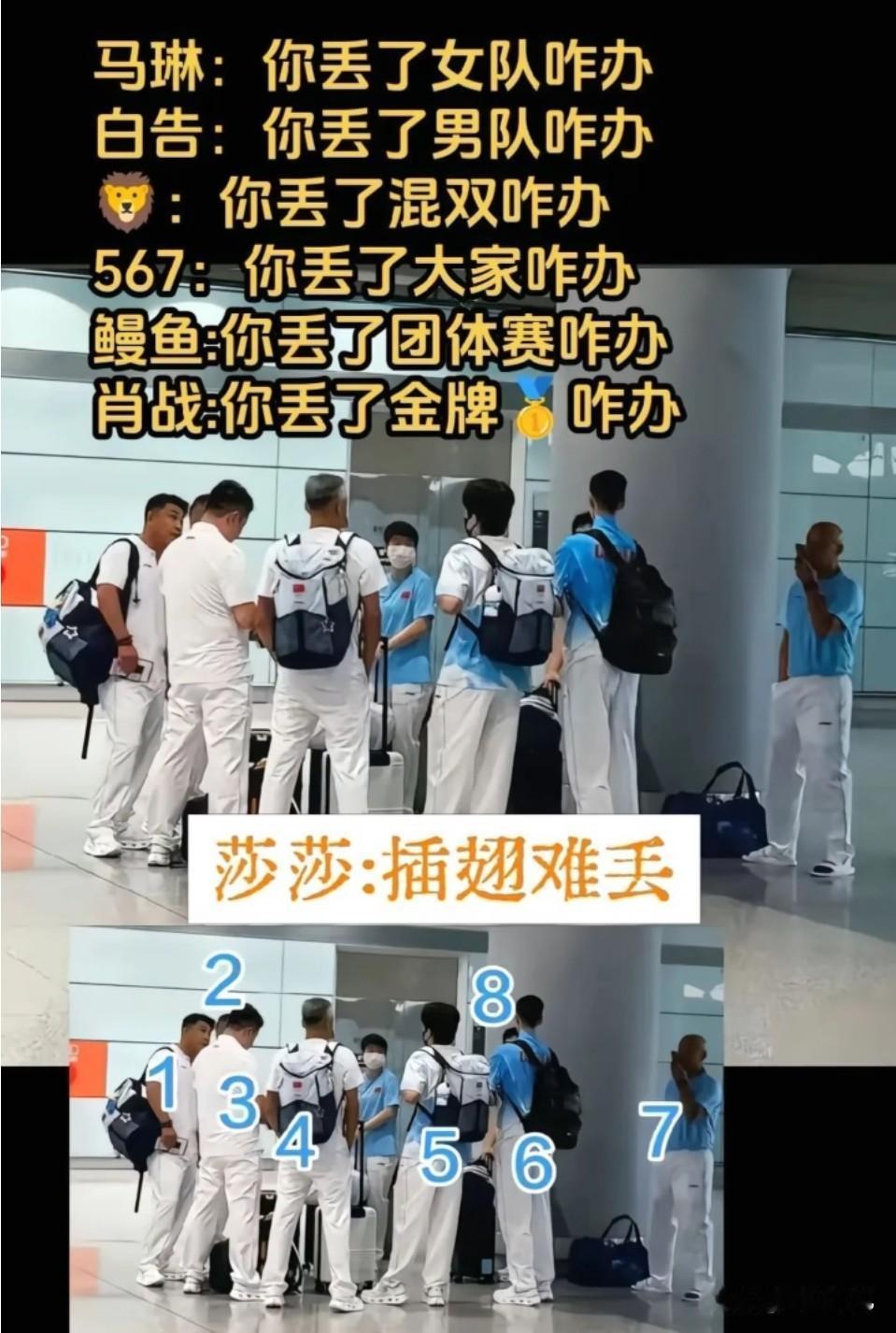 插翅难丢[尬笑]
国乒出征爱知.名古屋亚运会在机场小憇的照片 。拍照的网友真会拍