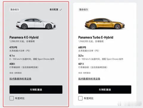 懂车之道快讯，新款保时捷Panamera E-Hybrid正式发布上市，搭载2.