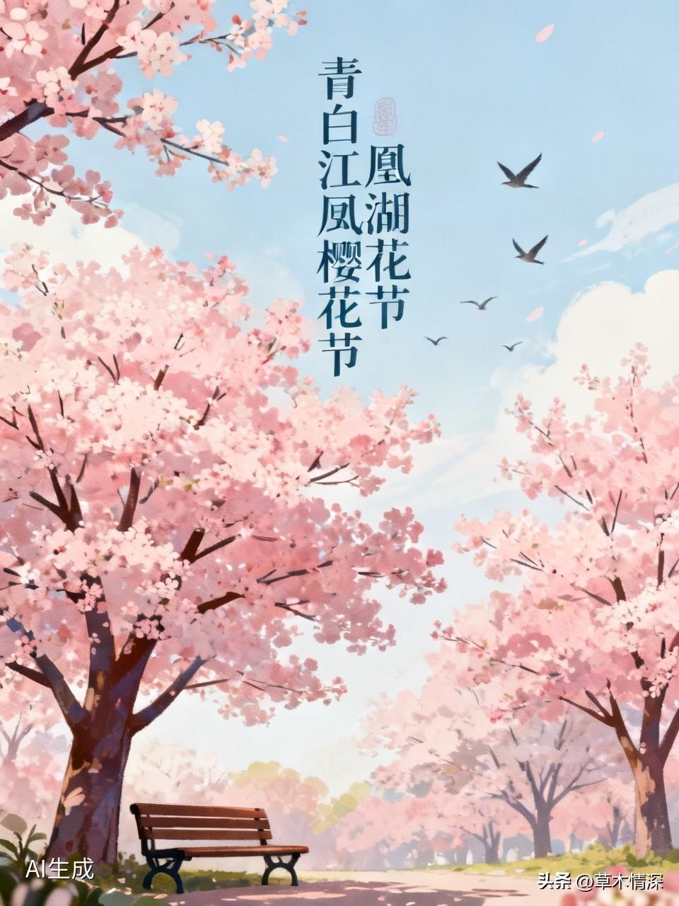 青白江凤凰湖公园的樱花节，简直是春日限定浪漫！2026年为期17天的樱花赏花季，