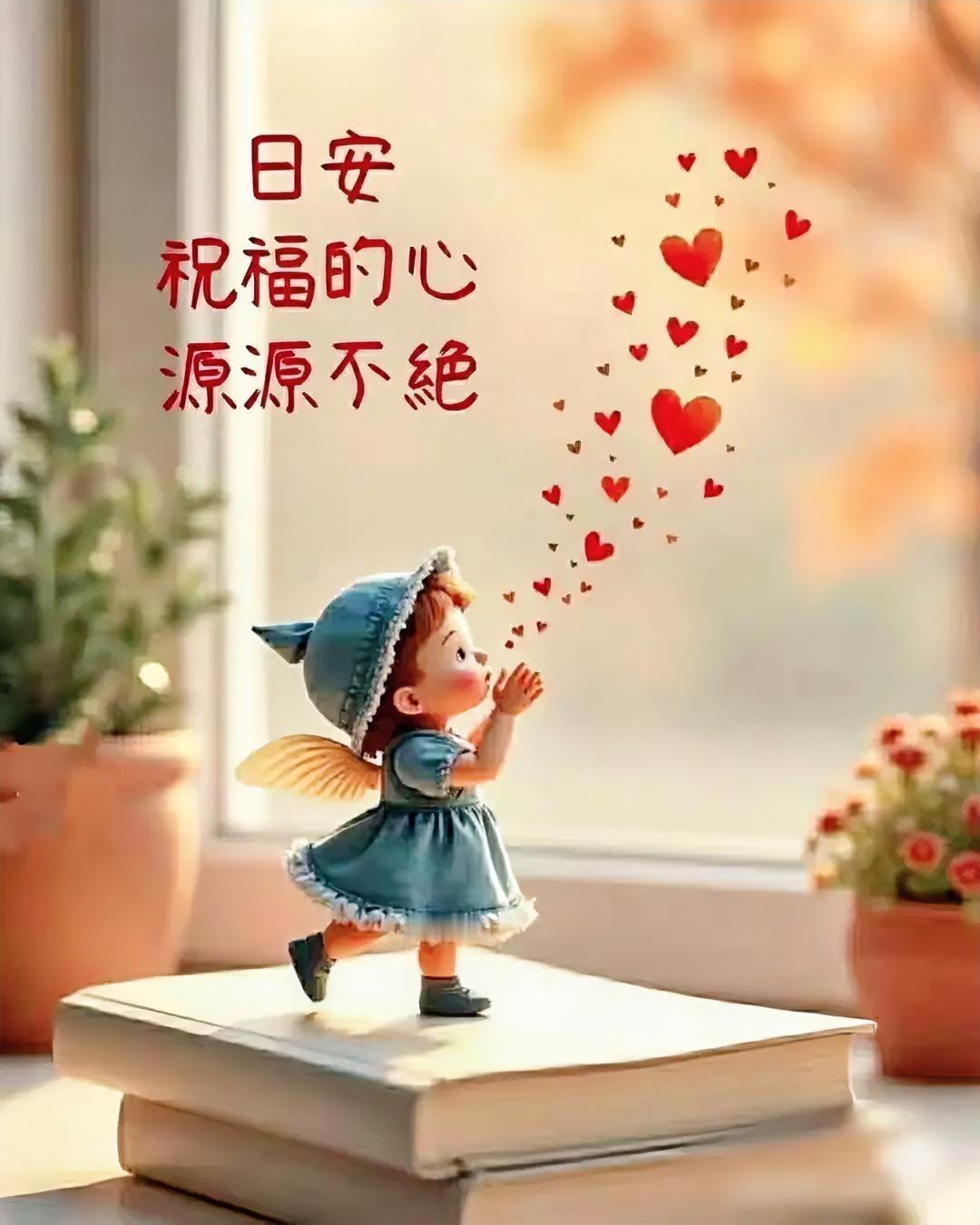 早安心语，愿你的心像这幅画一样充满爱与温暖，每一天都充满希望与阳光。🌞💕