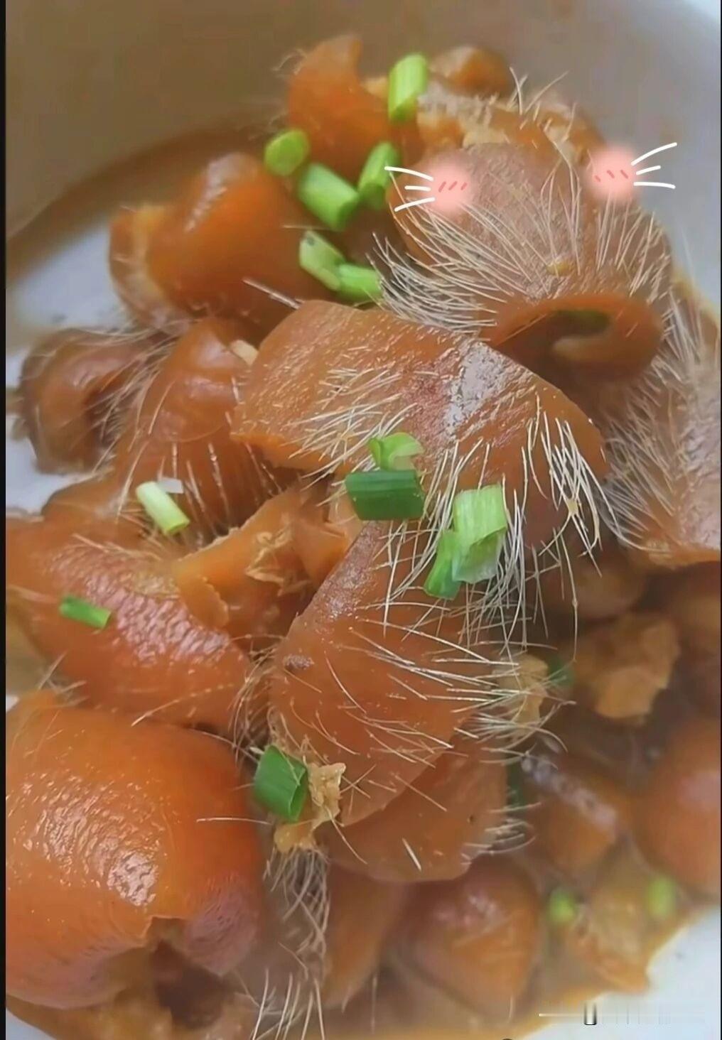 胶原蛋白+粗纤维=营养+健康，没毛病！

这做法，自带牙刷，